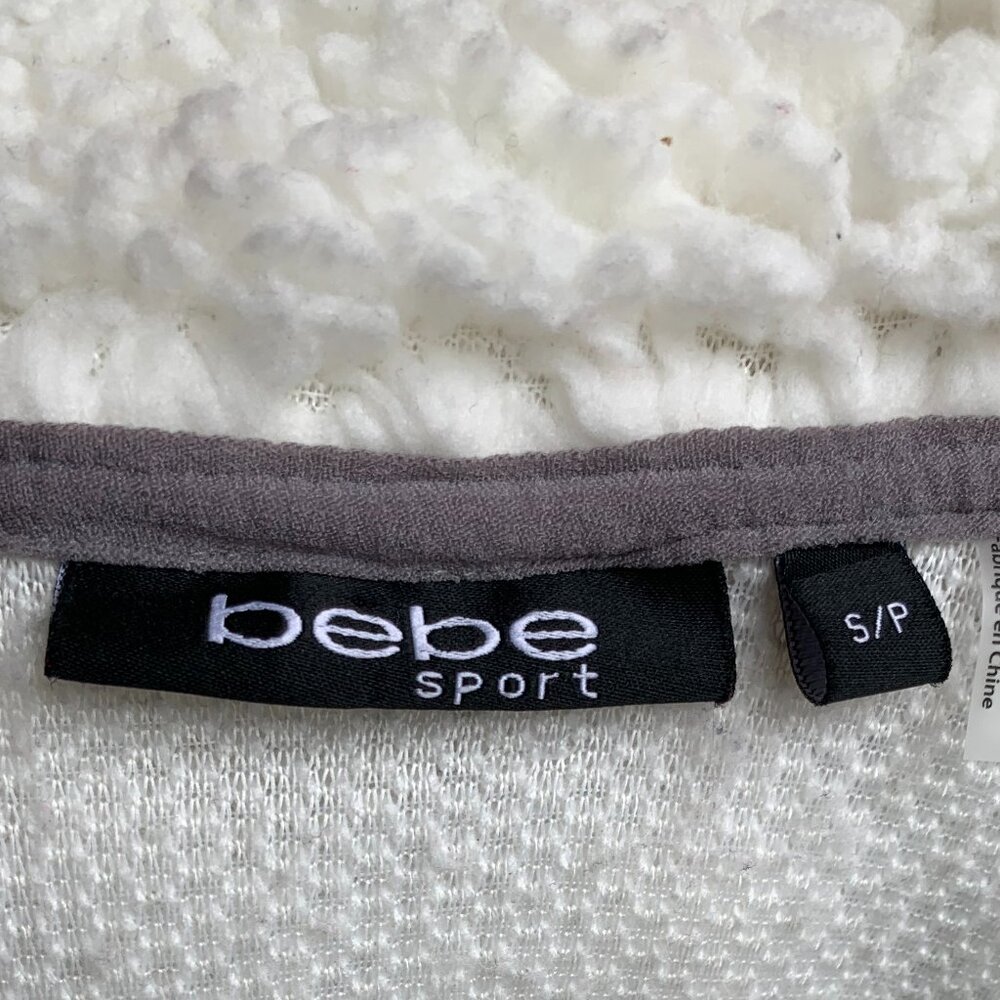 Bebe Sport Faux Shearling Jacket Sz S - Picture 13 of 14